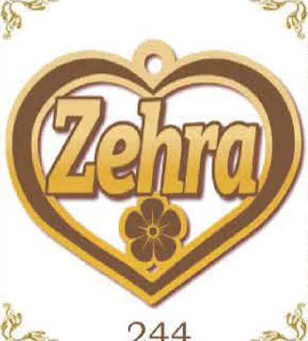 Design 244 — Zehra, a custom gold pendant cut by Royal Jewelry