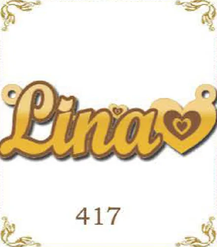 Design 417 — Lina, a custom gold pendant cut by Royal Jewelry