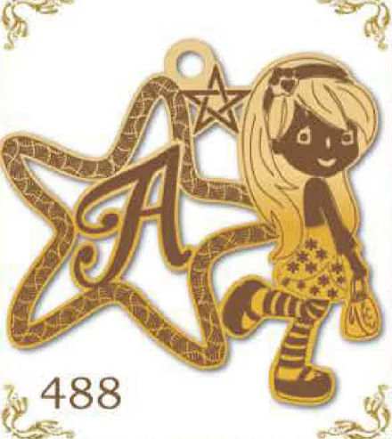 Design 488 — A, a custom gold pendant cut by Royal Jewelry
