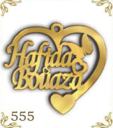 Design 555 — Hafida, Boiaza, a custom gold pendant cut by Royal Jewelry