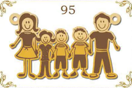 Design 95 — Family, a custom gold name plate cut by Royal Jewelry