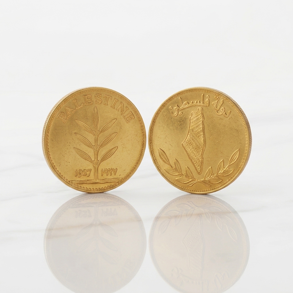 Palestine Gold Coin, 21k Palestine Lira coin