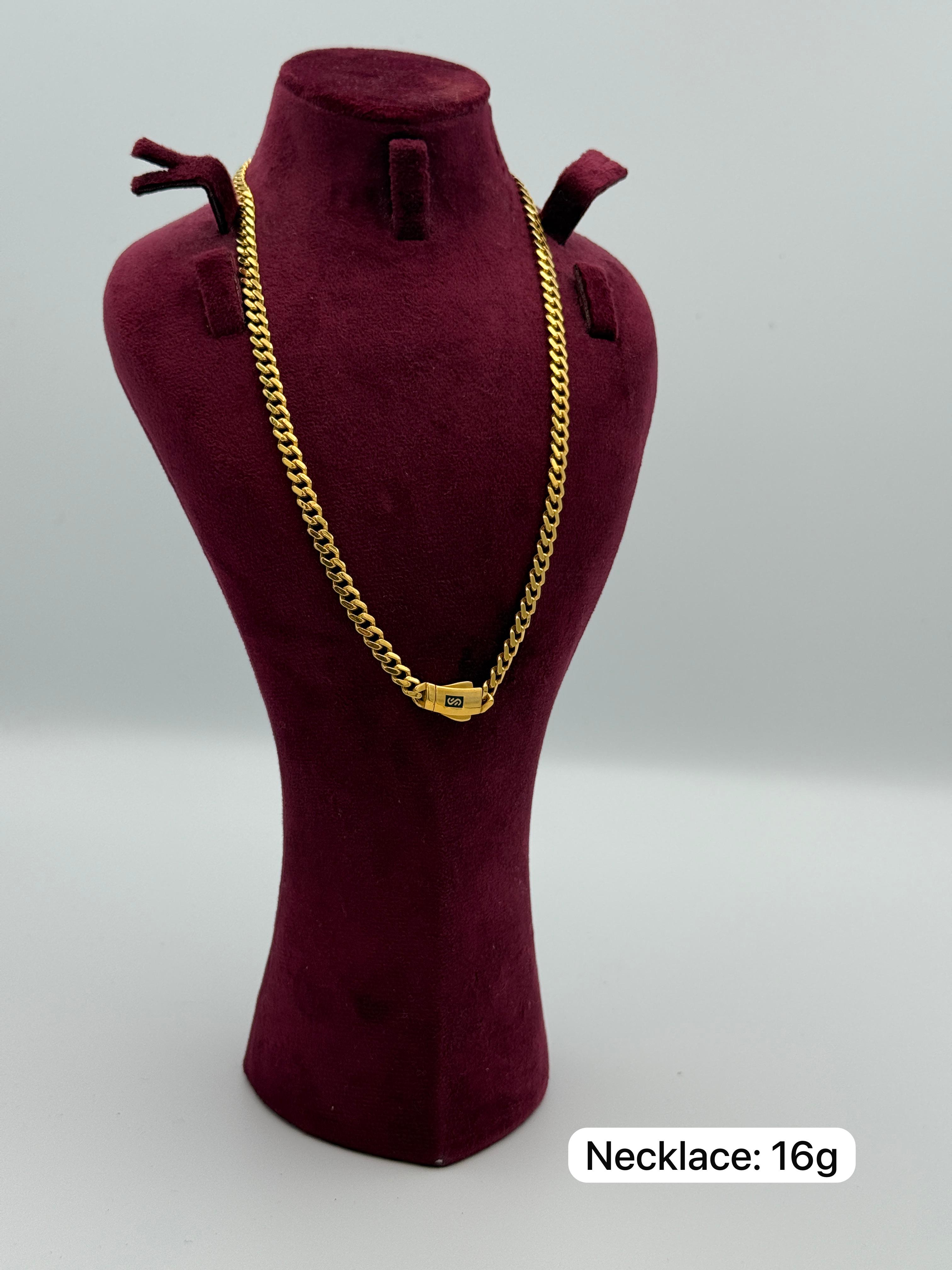21K Gold Chain Necklace
