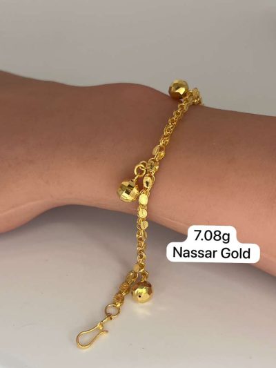 21K Gold Balls Bracelet