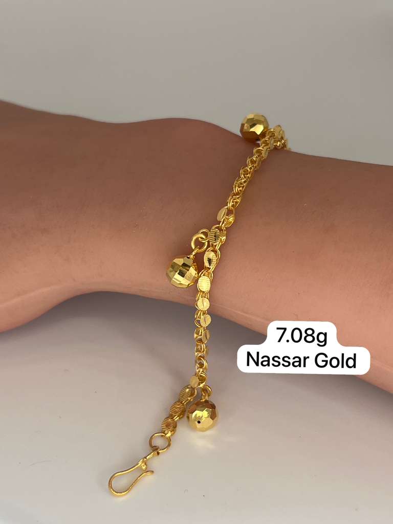 21K Gold Balls Bracelet