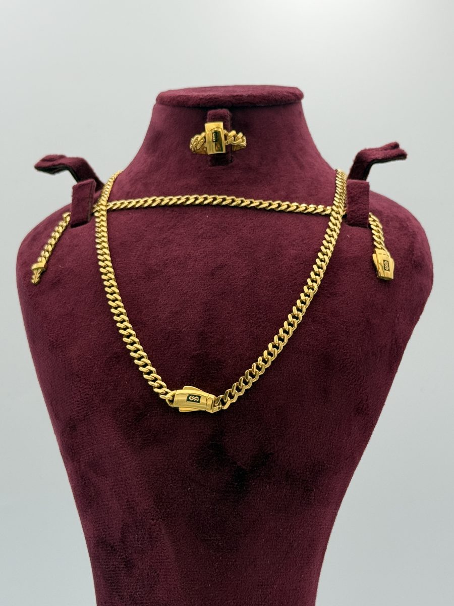 21K Gold Chain Set