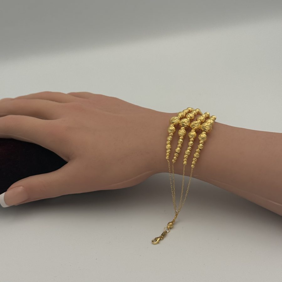 21K Gold Bolls Bracelet