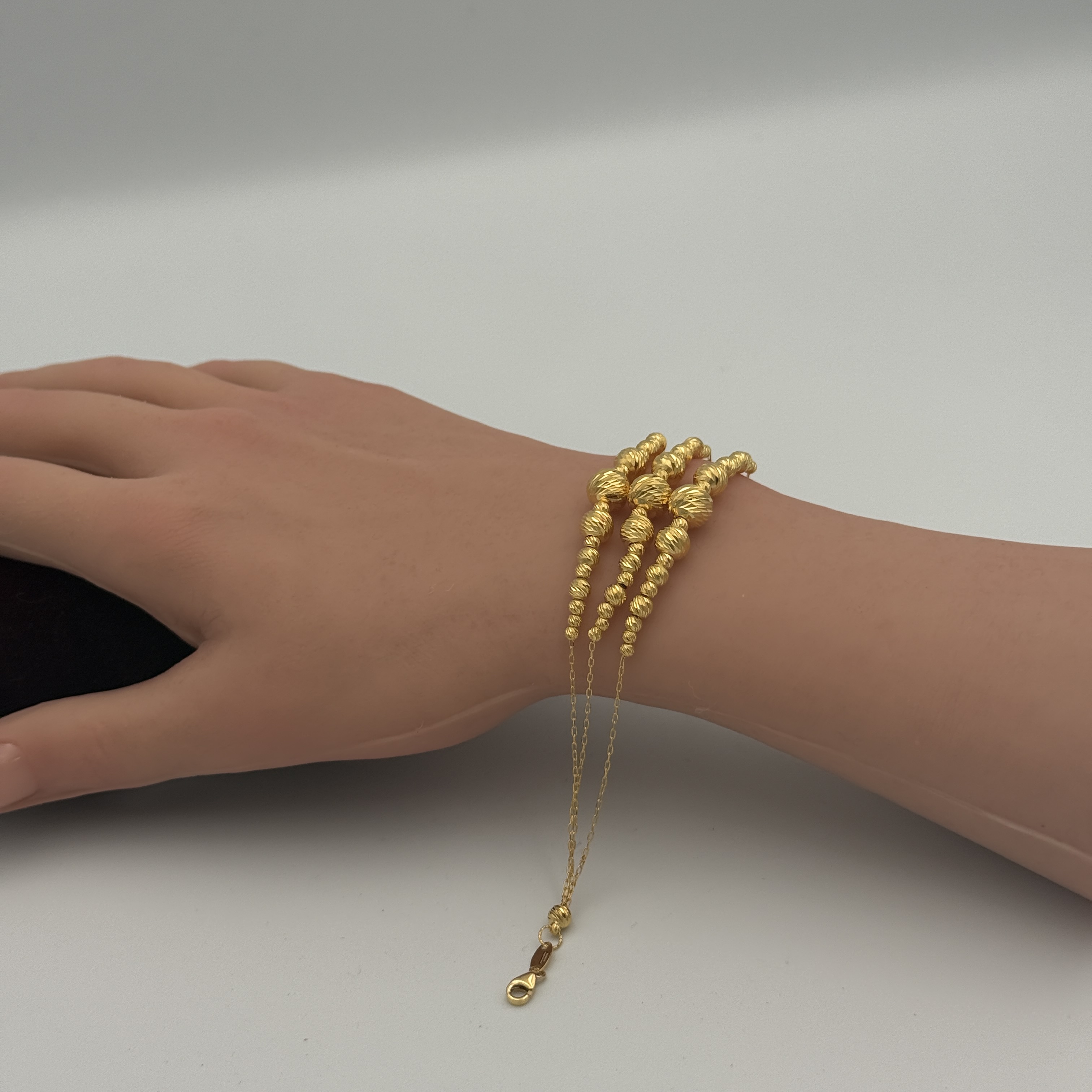 21K Gold Balls Bracelet