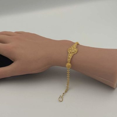 21K Gold Indian Bracelet — 21K gold, Royal Jewelry