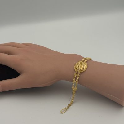 21K Gold Indian Bracelet — 21K gold, Royal Jewelry