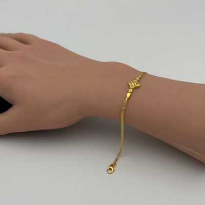 21K Gold Oval Bracelet — 21K gold, Royal Jewelry