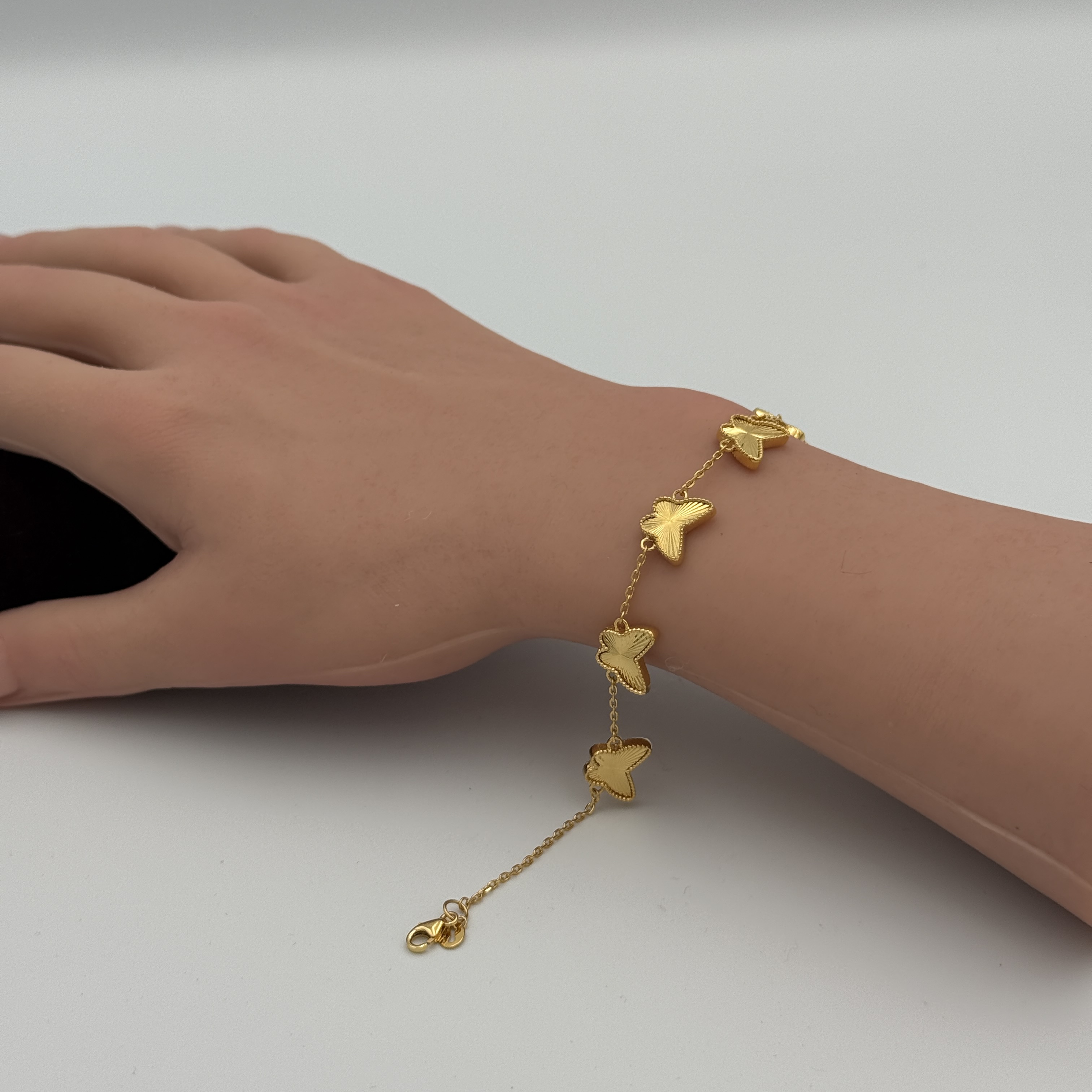 21K Gold Butterfly Bracelet