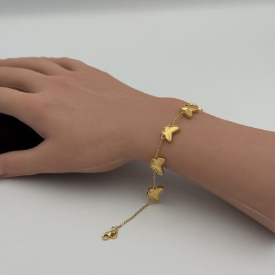 21K Gold Butterfly Bracelet — 21K gold, Royal Jewelry
