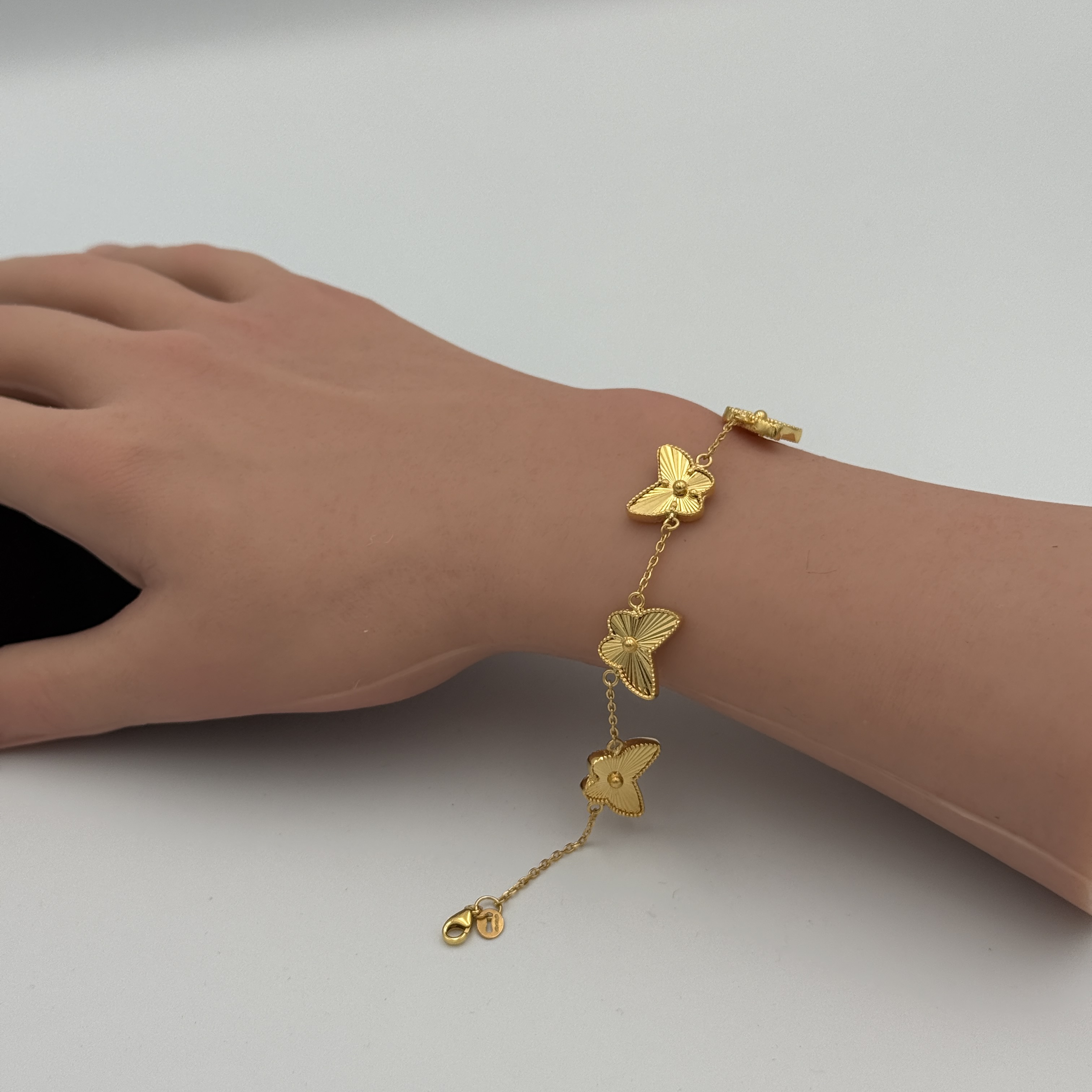 21K Gold Butterfly Bracelet