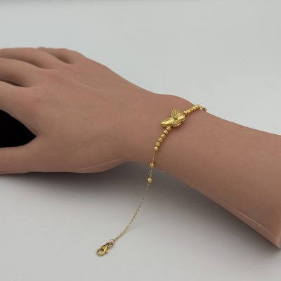 21K Gold Butterfly Bracelet — 21K gold, Royal Jewelry