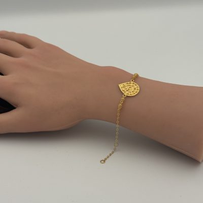 21K Gold Oval Bracelet — 21K gold, Royal Jewelry
