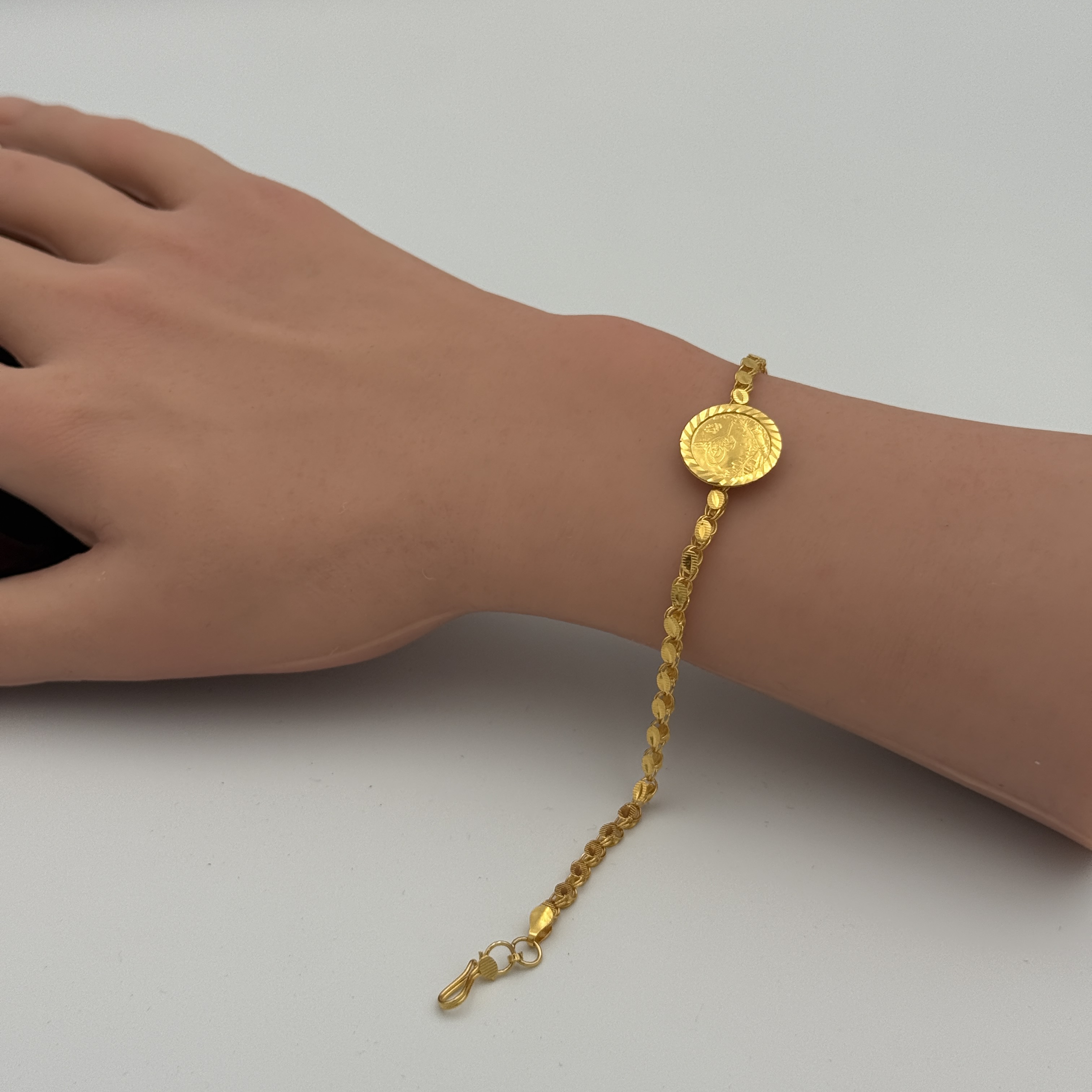 21K Gold Lira Bracelet