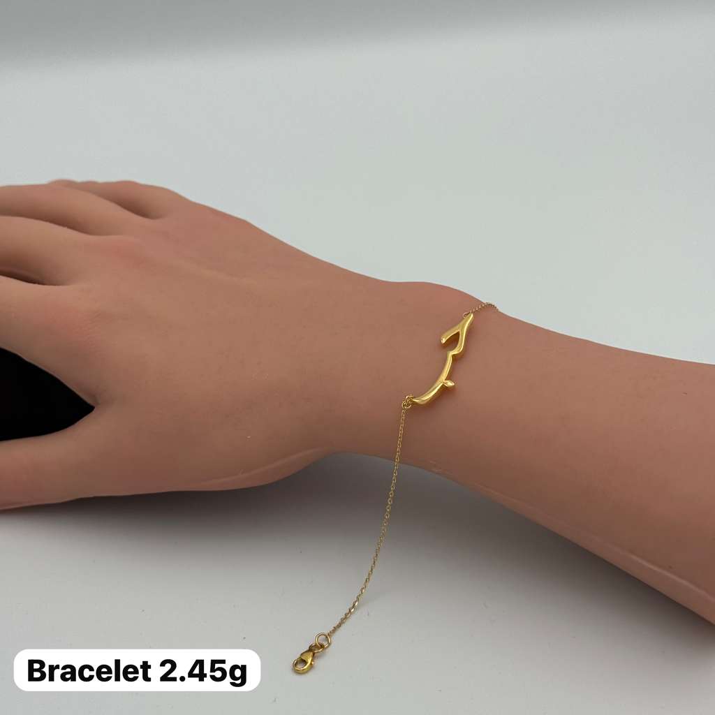 21K Gold Love Bracelet