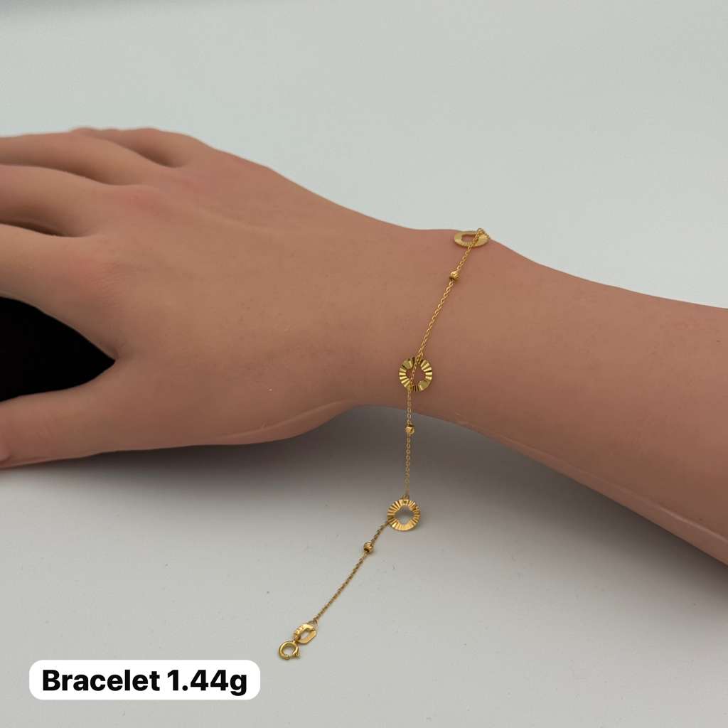 21K Gold Star Bracelet