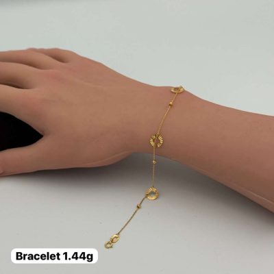 21K Gold Star Bracelet — 21K gold, Royal Jewelry