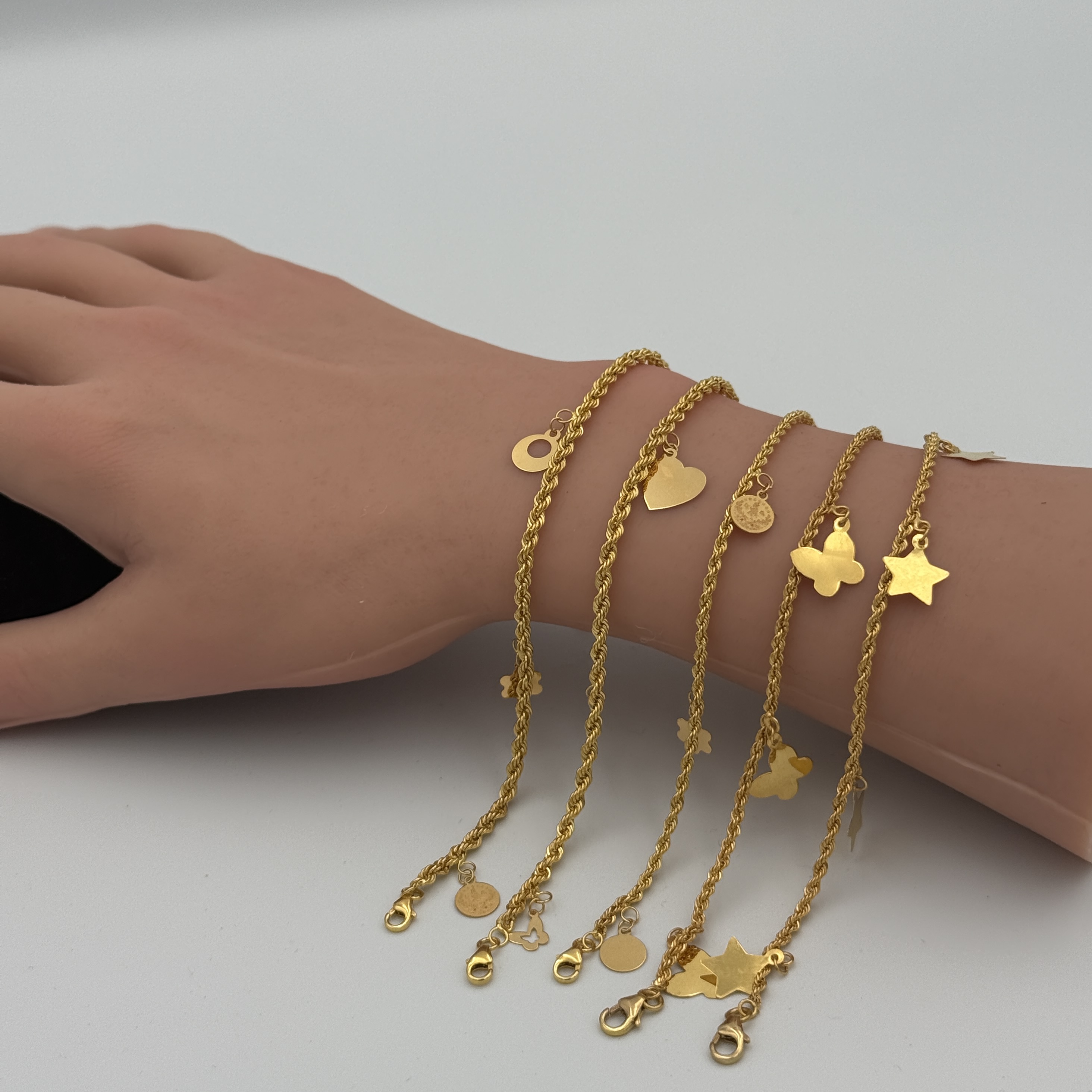 21K Gold Butterfly Bracelet