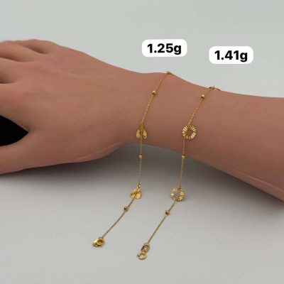 21K Gold Heart Bracelet — 21K gold, Royal Jewelry
