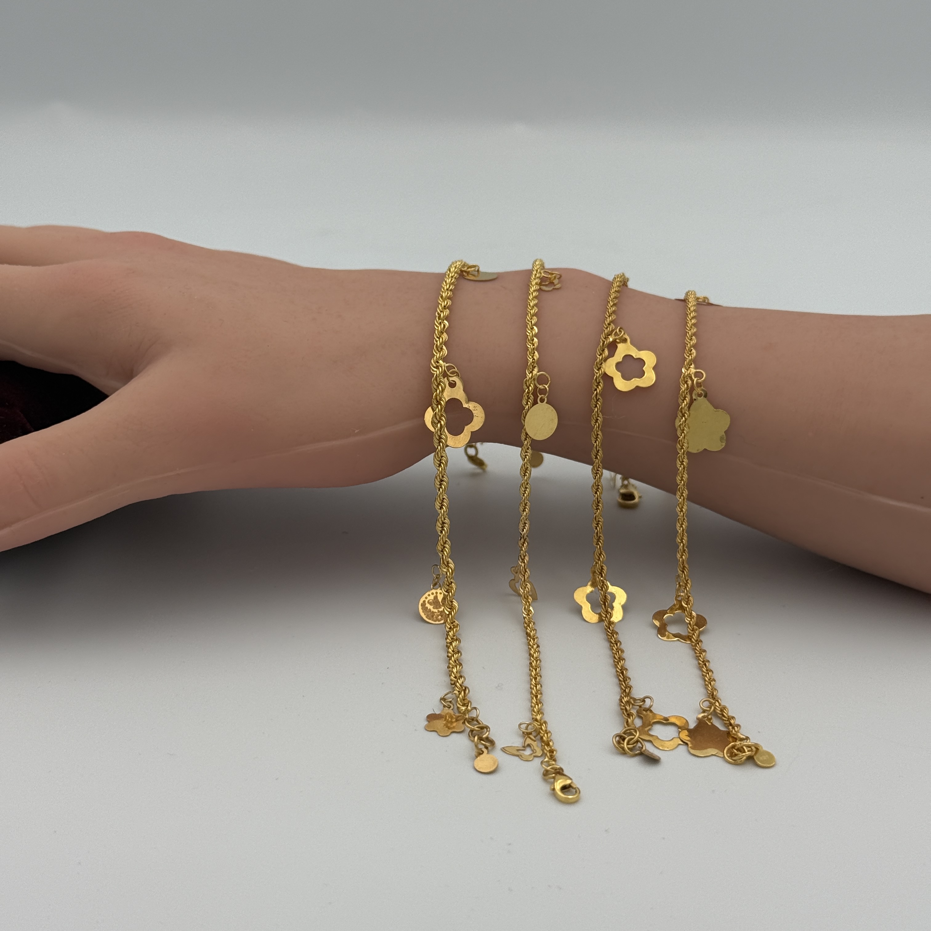 21K Gold Rope Bracelet