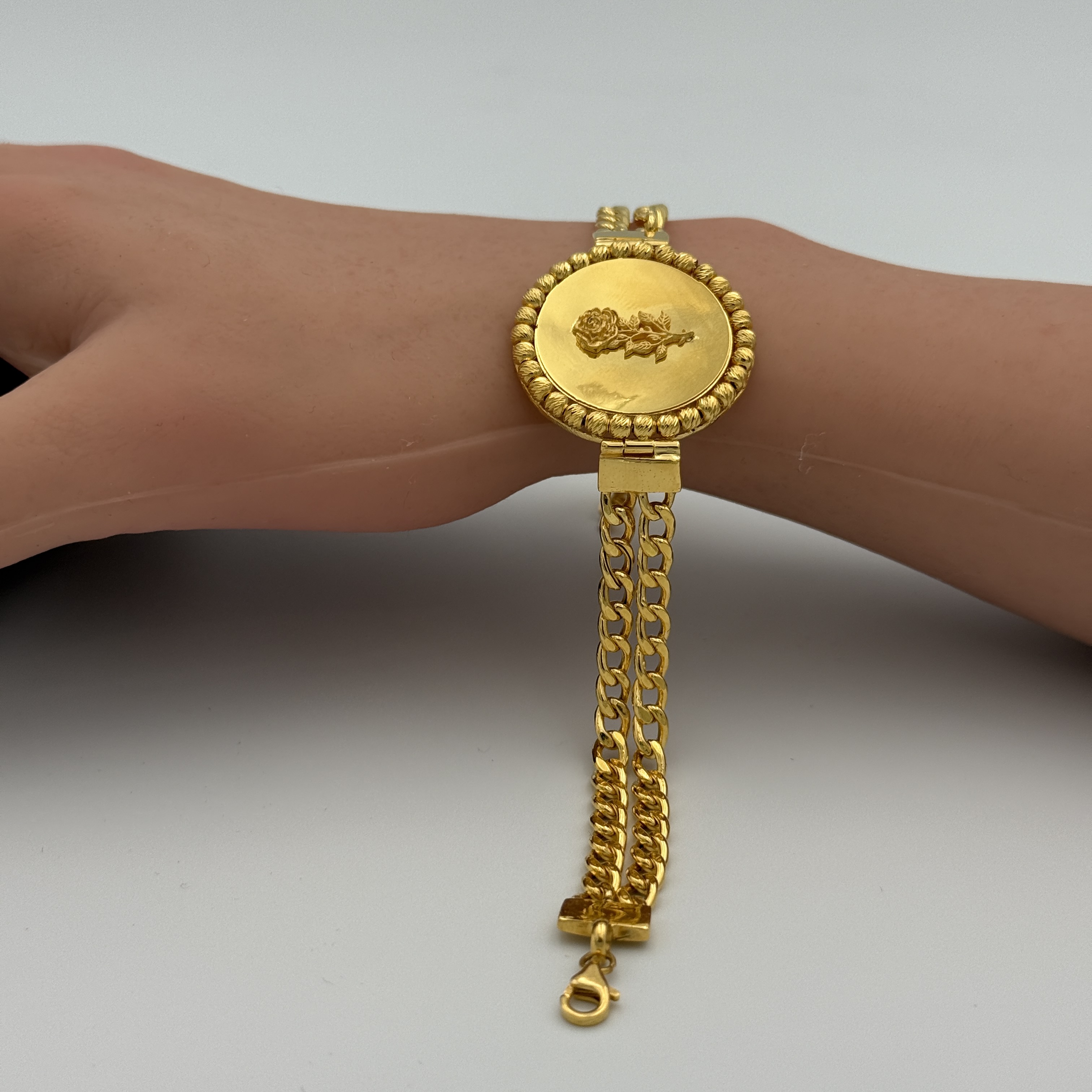 21K Gold Flower Bracelet
