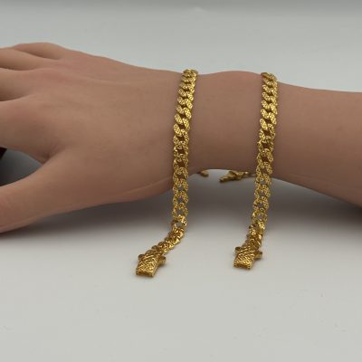 21K Gold Link Bracelet — 21K gold, Royal Jewelry