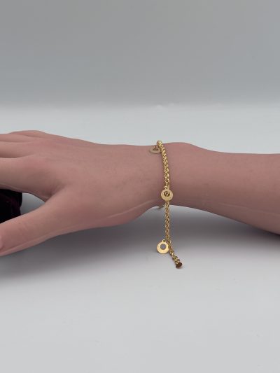 21K Gold Circle Bracelet — 21K gold, Royal Jewelry