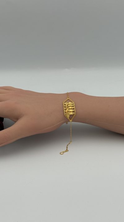 21K Gold Eyelashes Bracelet — 21K gold, Royal Jewelry