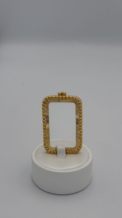 21K Gold Frame Pendant — 21K gold, Royal Jewelry