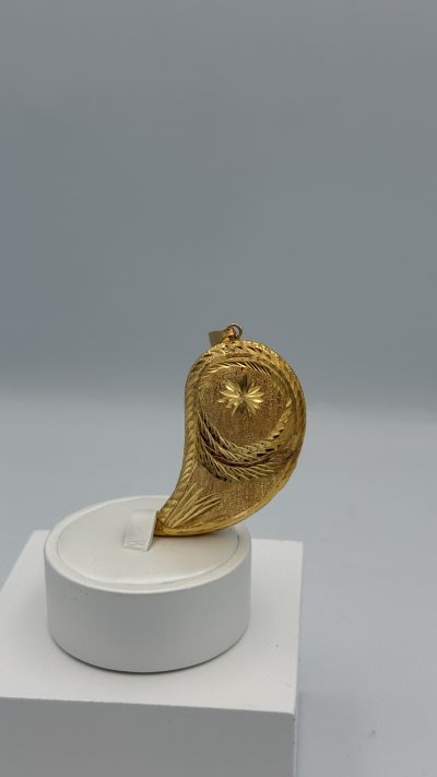 21K Gold Loza Pendant — 21K gold, Royal Jewelry