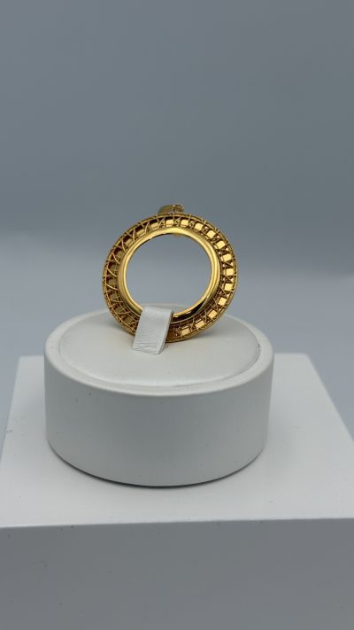 21K Gold Frame Pendant — 21K gold, Royal Jewelry