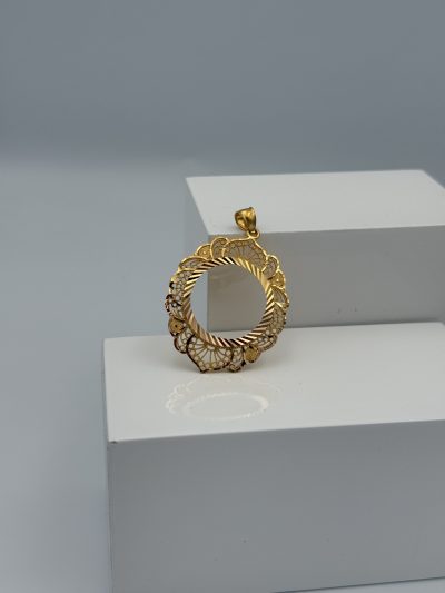 21K Gold Frame Pendant — 21K gold, Royal Jewelry