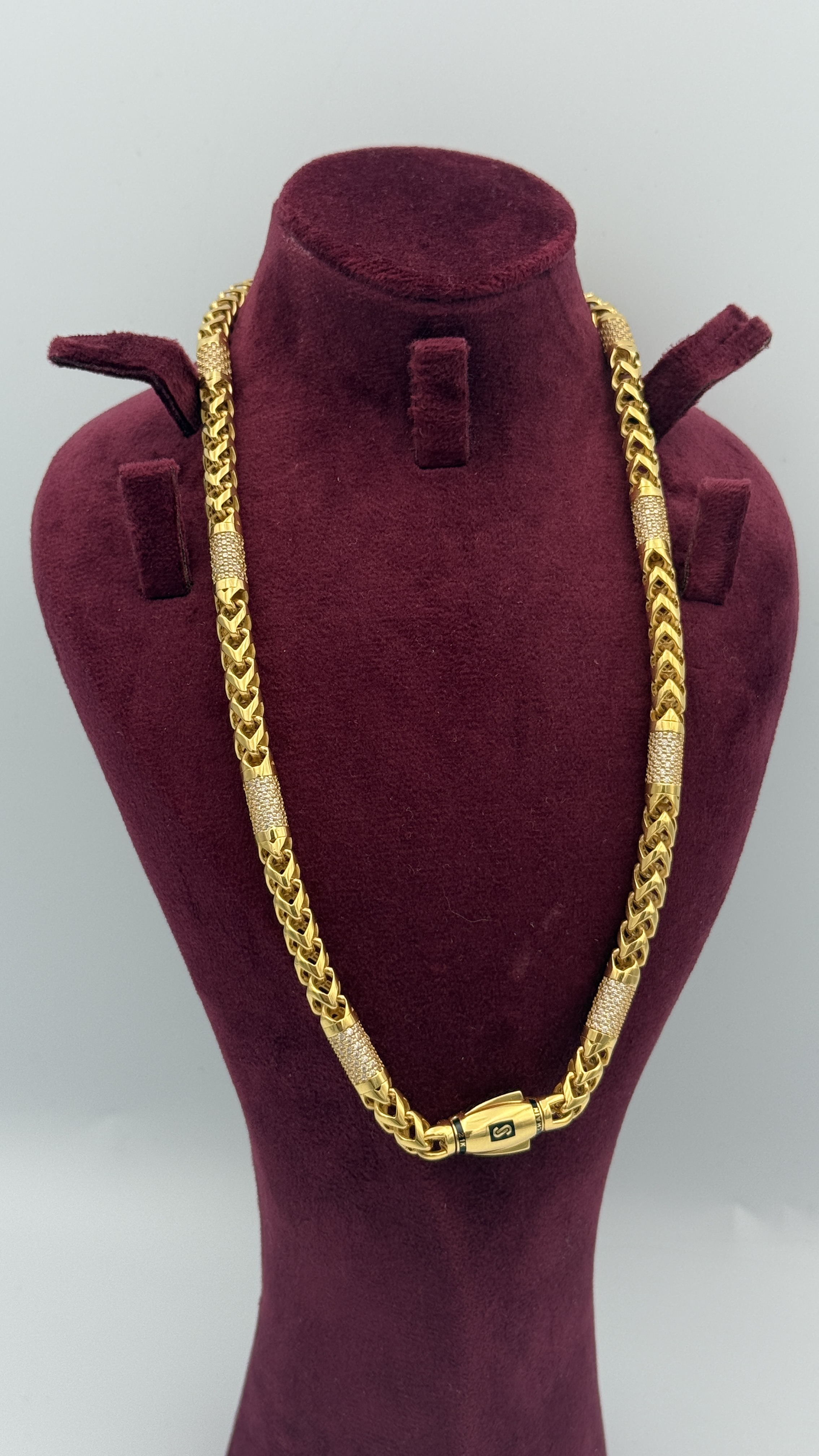 21K Gold Cuban Necklace