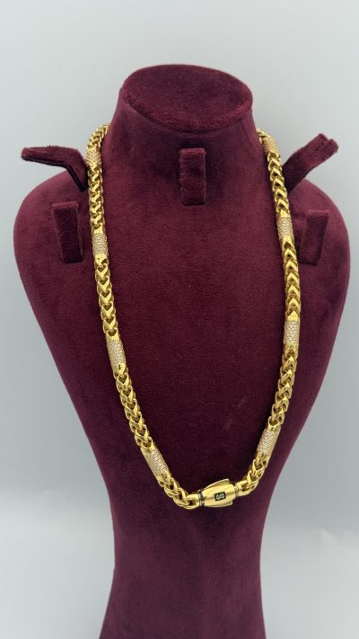 21K Gold Cuban Necklace — 21K gold, Royal Jewelry