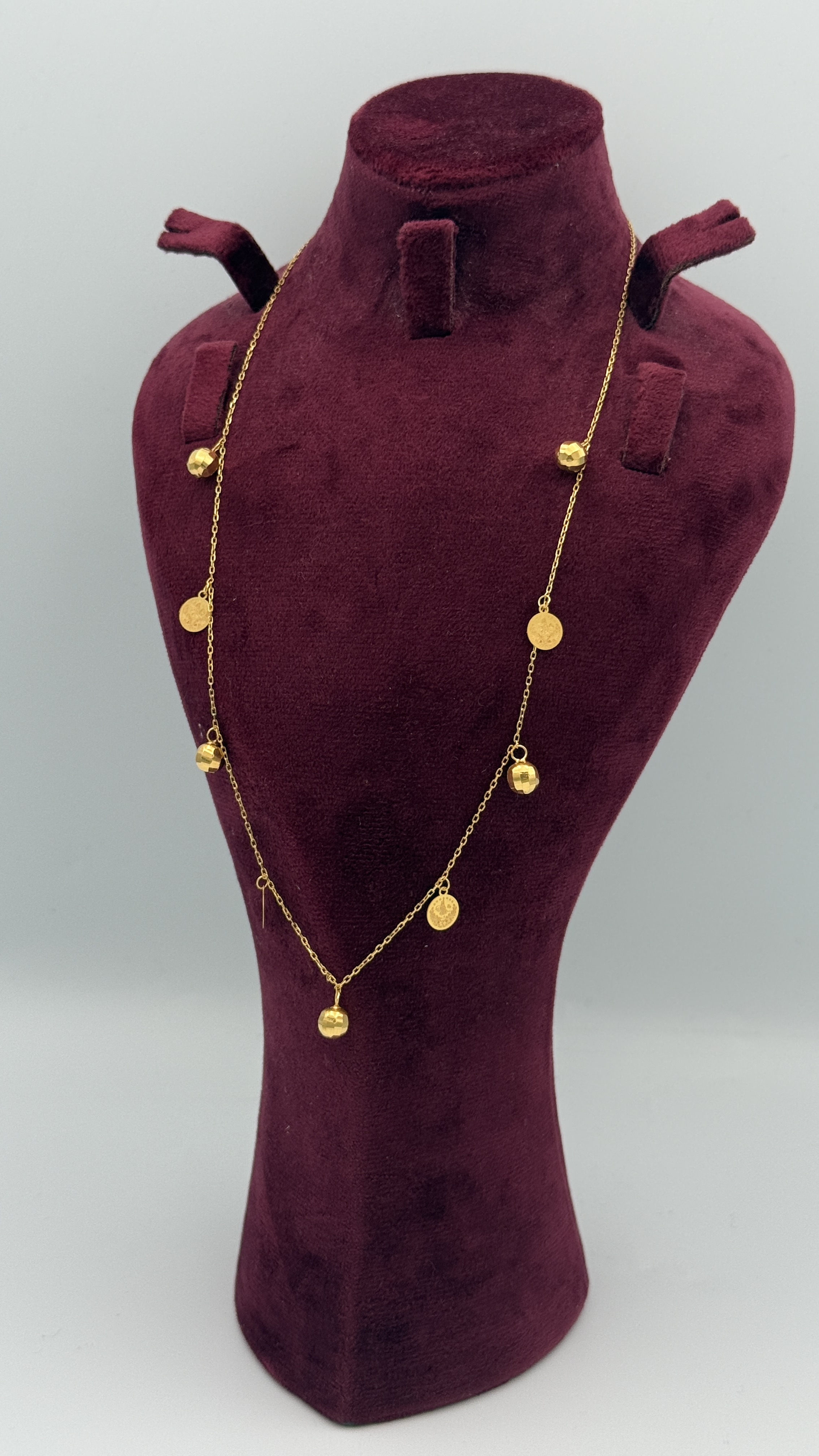 21K Gold Coin Necklace