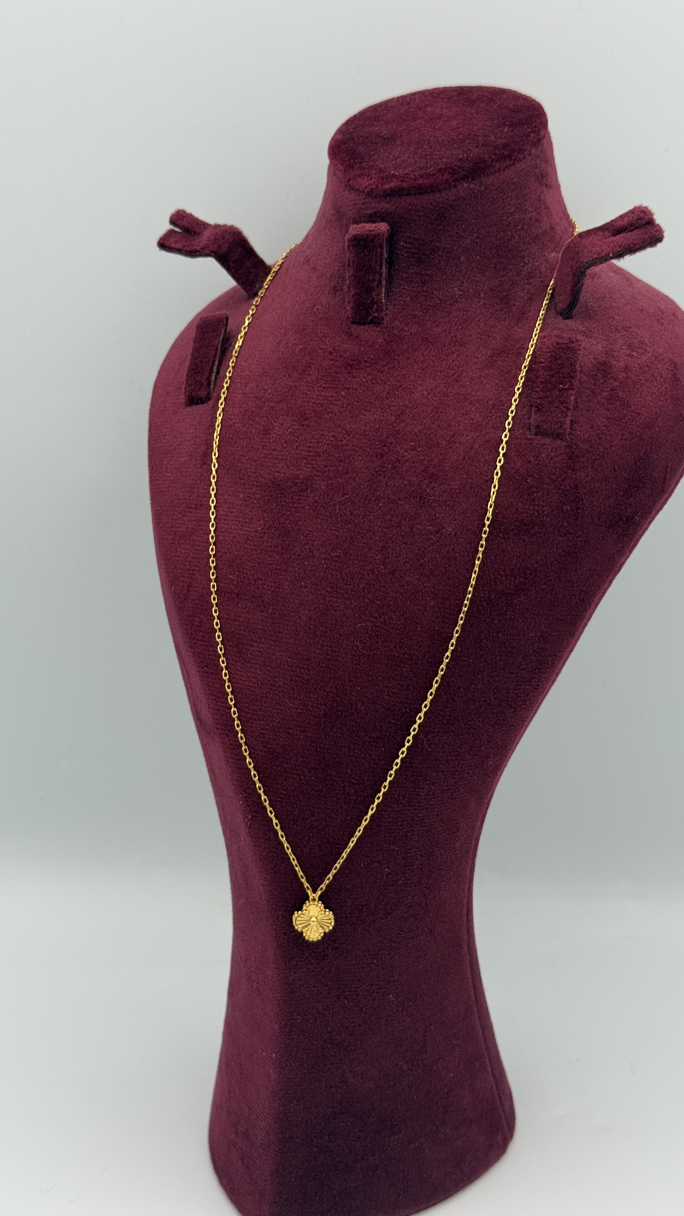 21K Gold Flower Necklace