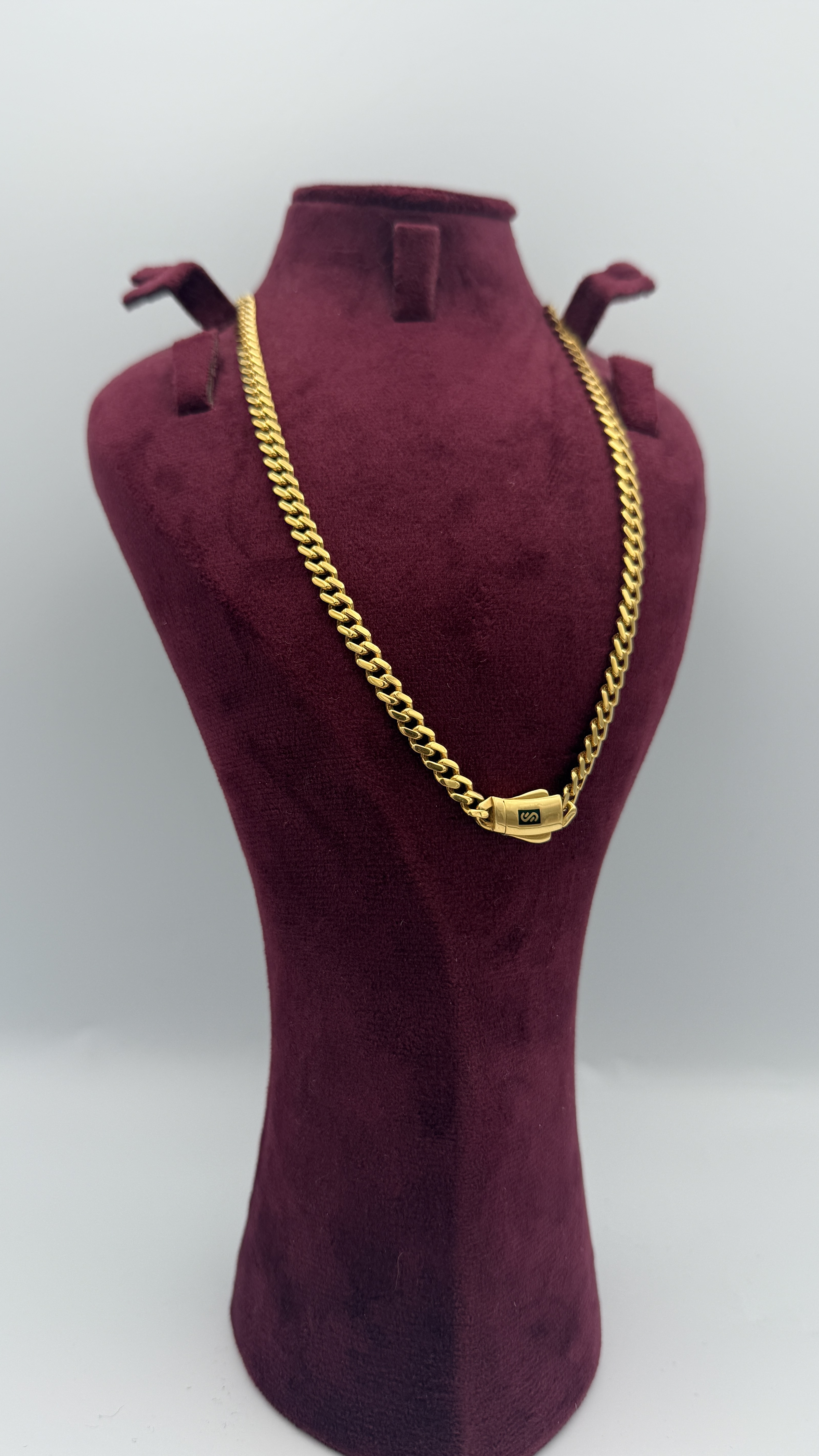 21K Gold Cuban Necklace