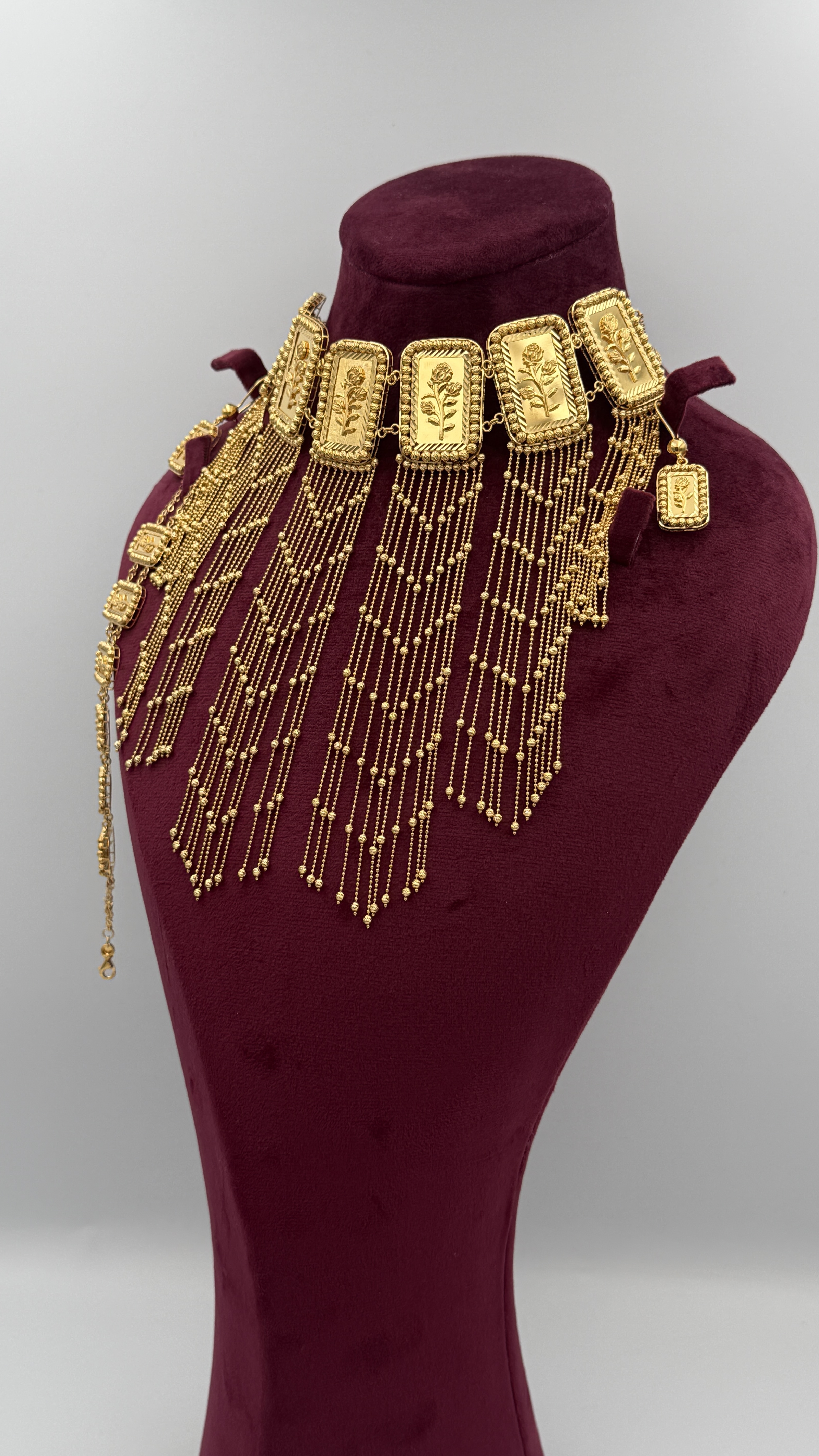 21K Gold Flower Set
