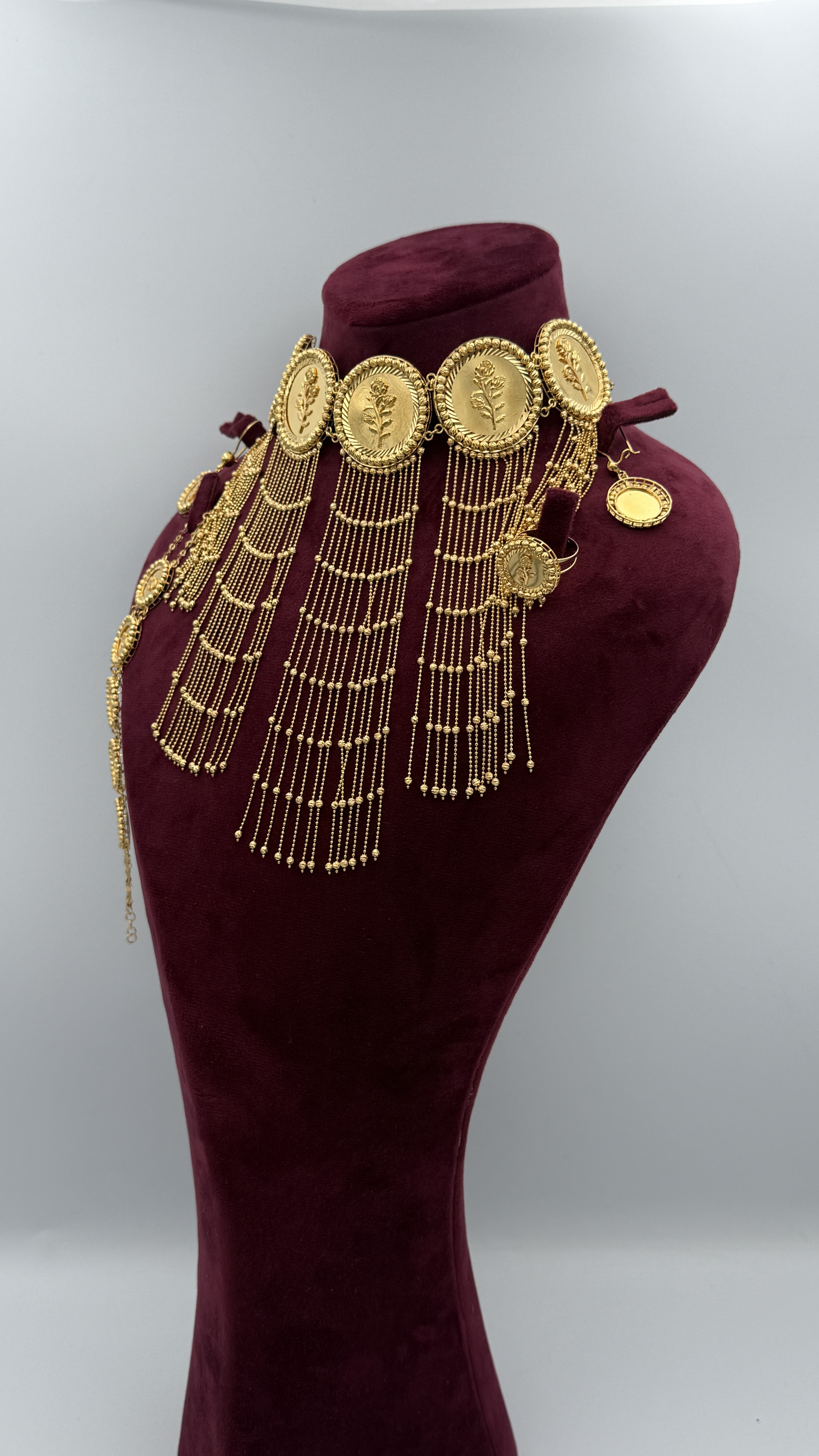 21K Gold Flower Set