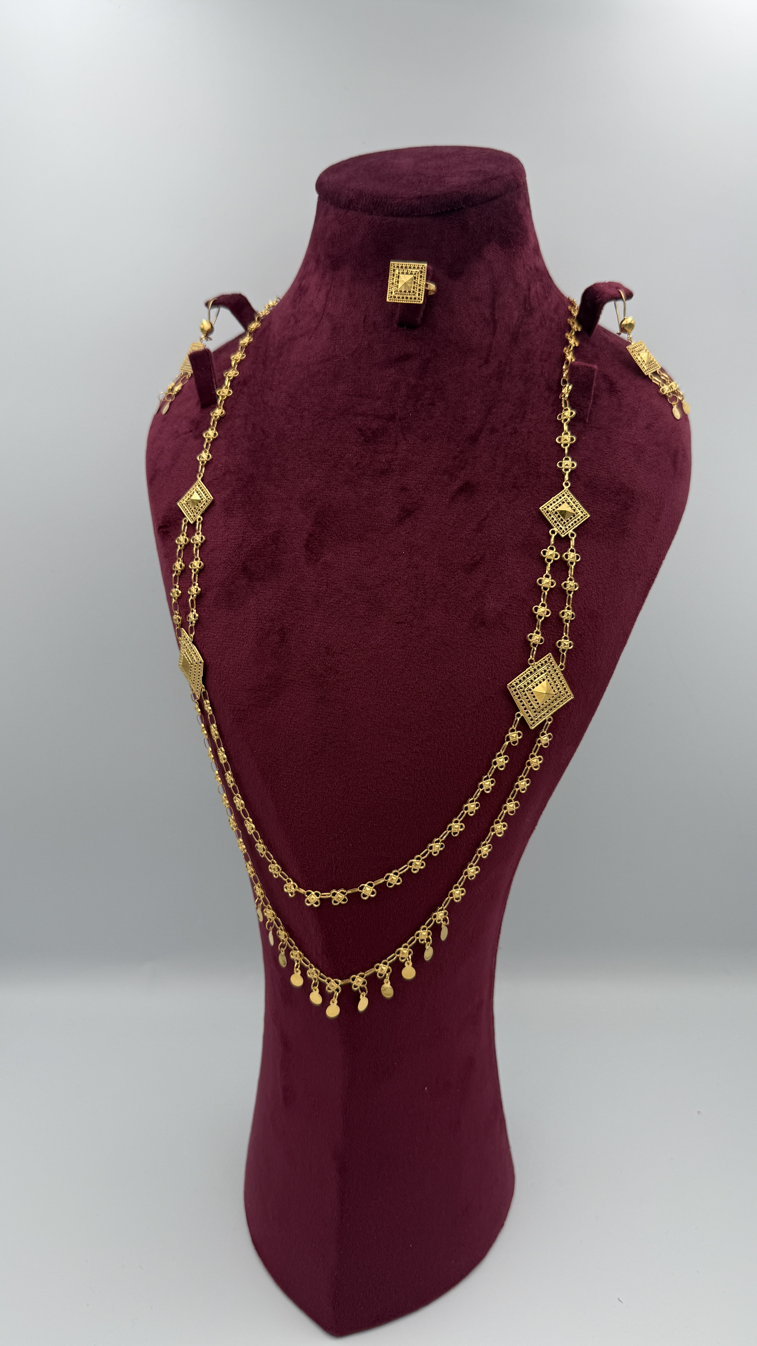 21K Gold Square Set