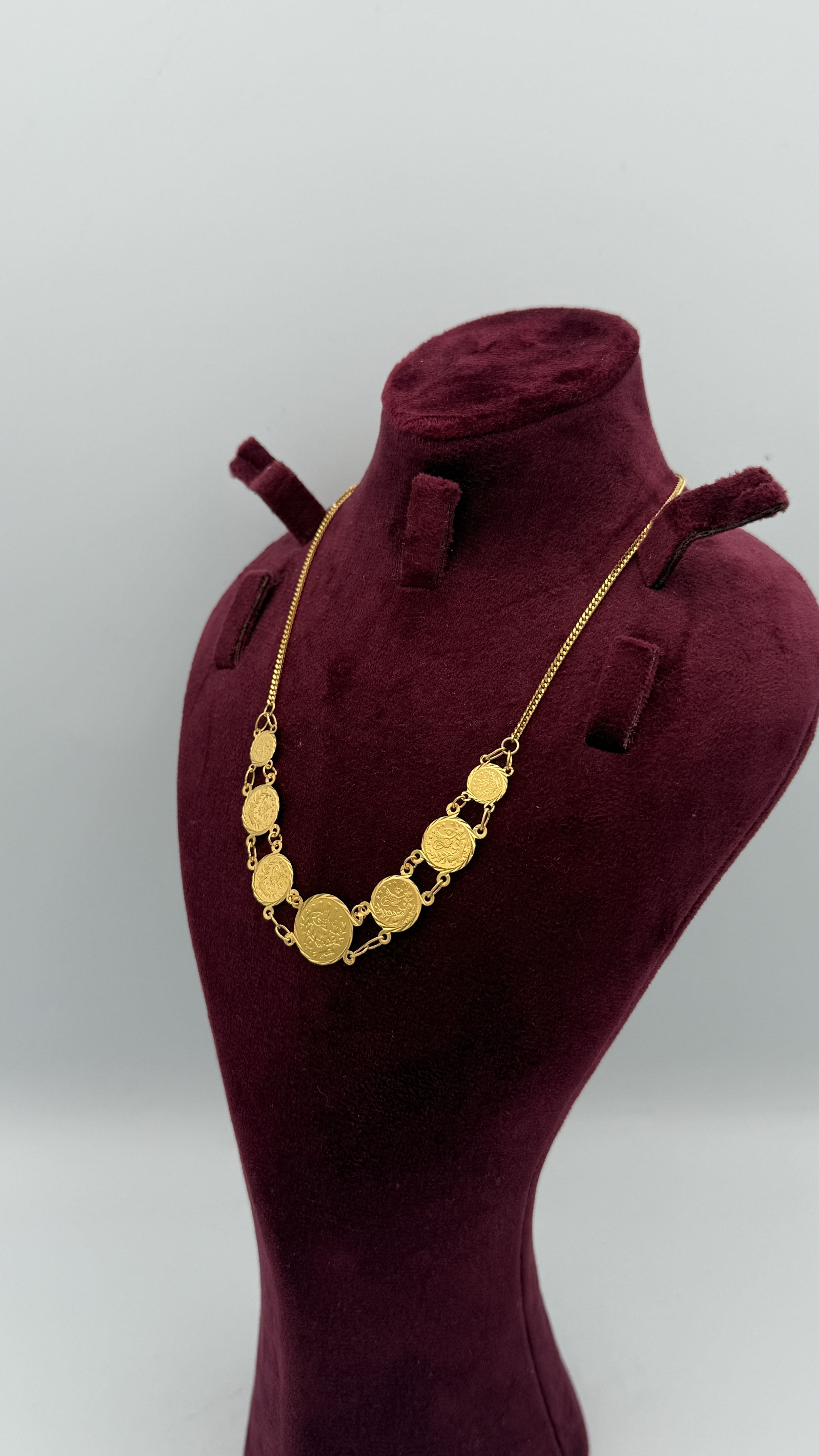 21K Gold Coin Necklace