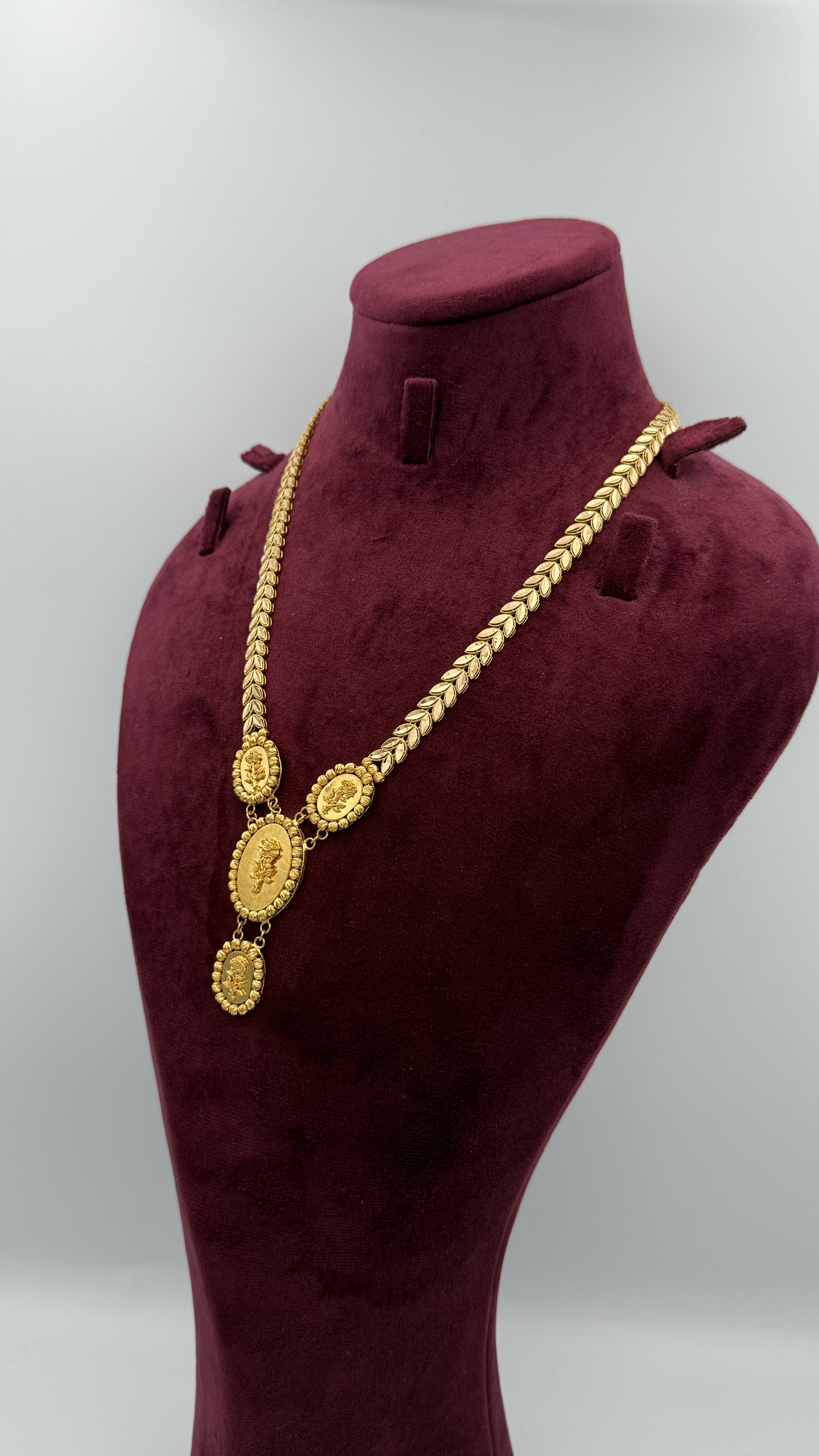 21K Gold Flower Necklace