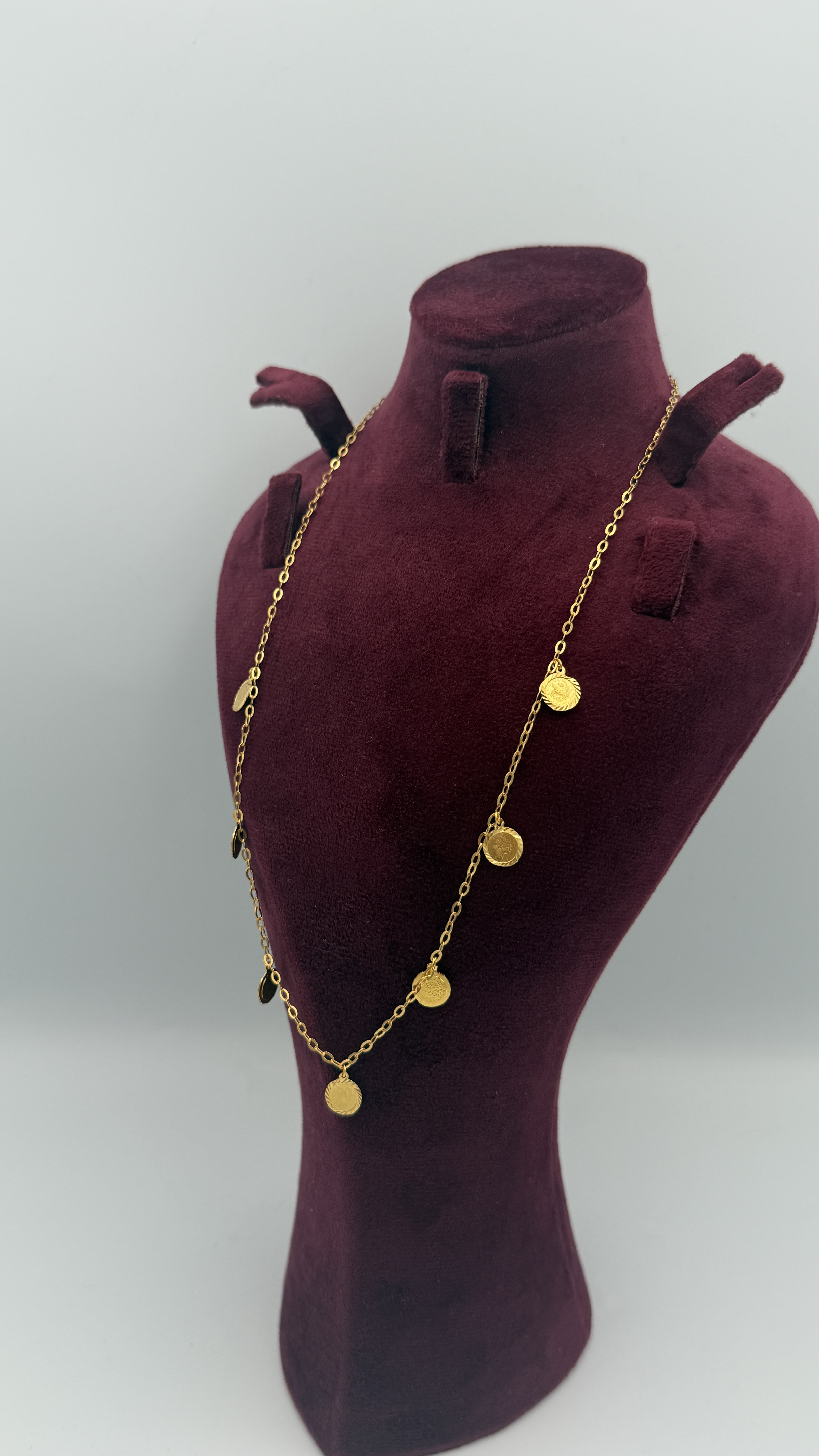 21K Gold Coin Necklace