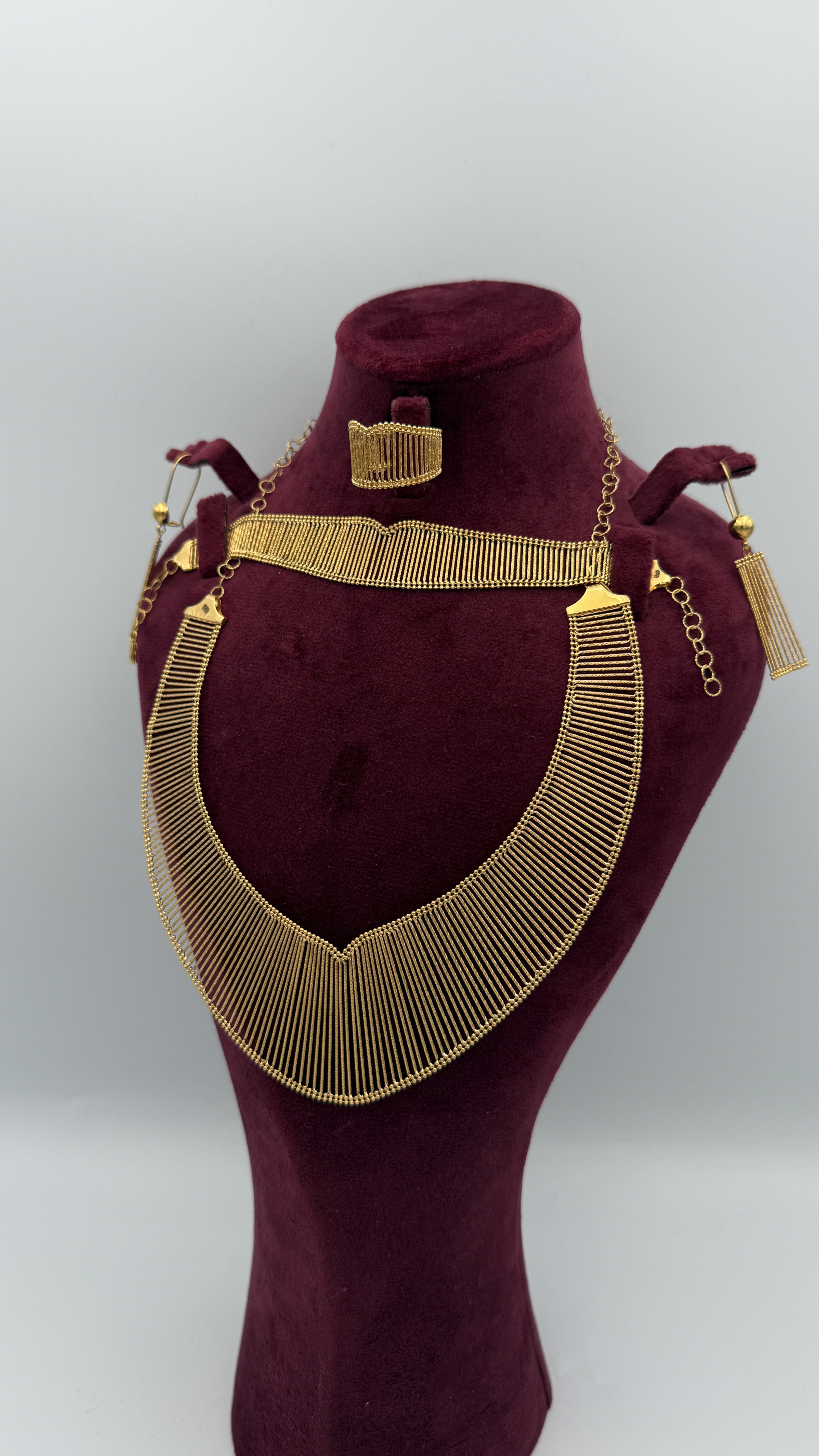 21K Gold Fancy Rol Set