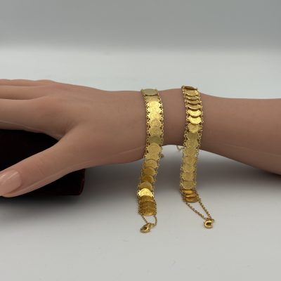 21K Gold Coin Bracelet — 21K gold, Royal Jewelry
