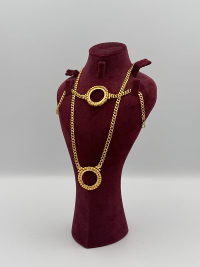 21K Gold Beeds Coin Set — 21K gold, Royal Jewelry