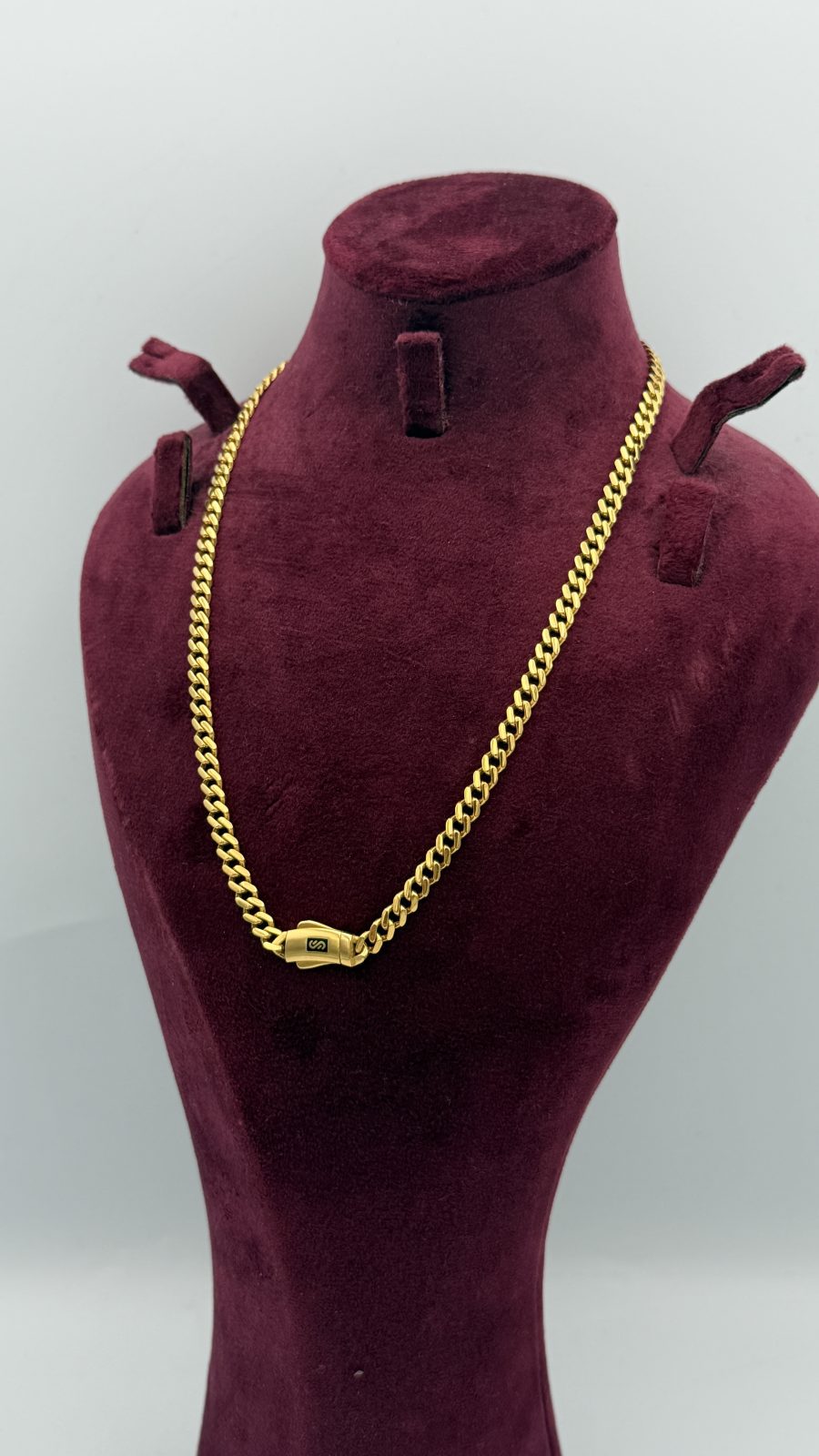 21K Gold Cuban Link Necklace